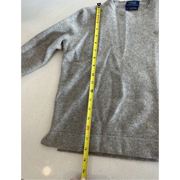 Polo Ralph Lauren Boys Wool Cashmere Sweater size Small Grey Winter Christmas - Picture 7 of 7